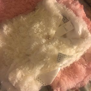 Little girl Fur like vest ..!!